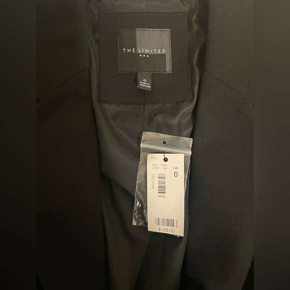 The Limited black button business suit jacket. Size 0. NWT - Picture 3 of 3